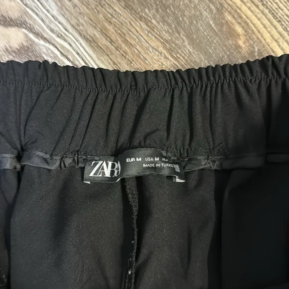 Zara Cargo Pull on trousers Medium Black - Picture 3 of 4